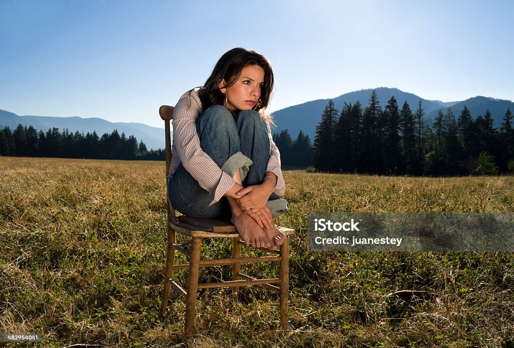 Thought in Lost "My thoughts do think of me." Symbols Of Peace Stock Photo