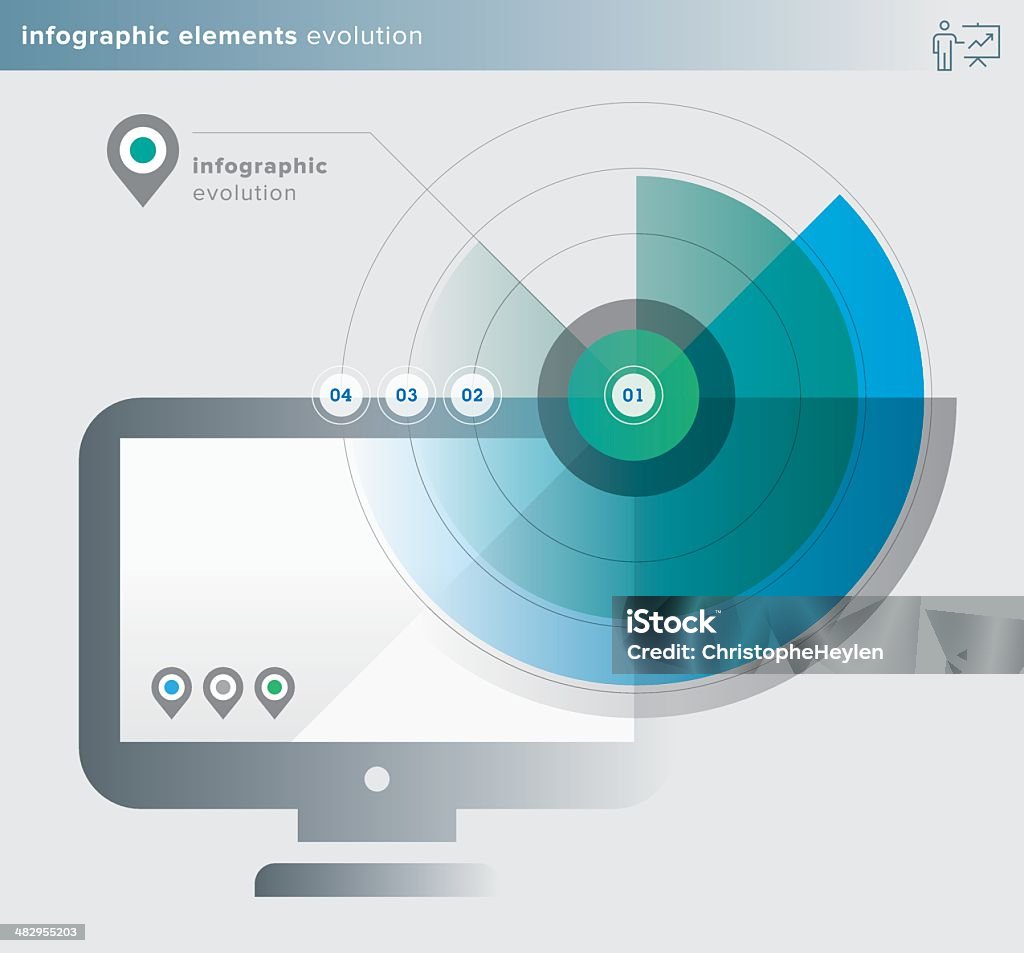 infographics elements – evolution series Infographics design elements vector illustration – easy to edit, manipulate and colorize. Progress stock vector