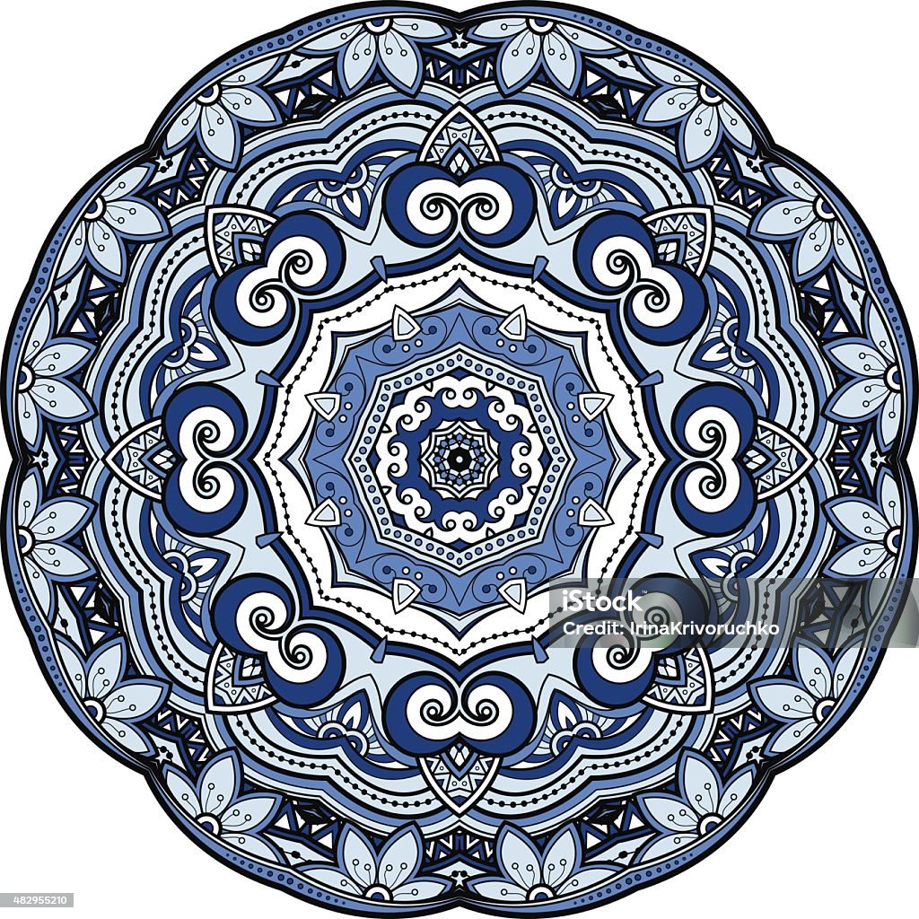 Vector Beautiful Deco Colored Mandala Vector Beautiful Deco Colored Mandala, Patterned Design Element, Ethnic Amulet 2015 stock vector