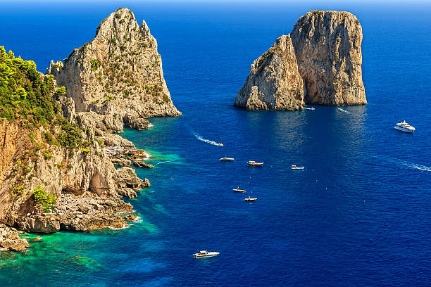 istock Capri island,beach and Faraglioni cliffs,Italy,Europe 482956254