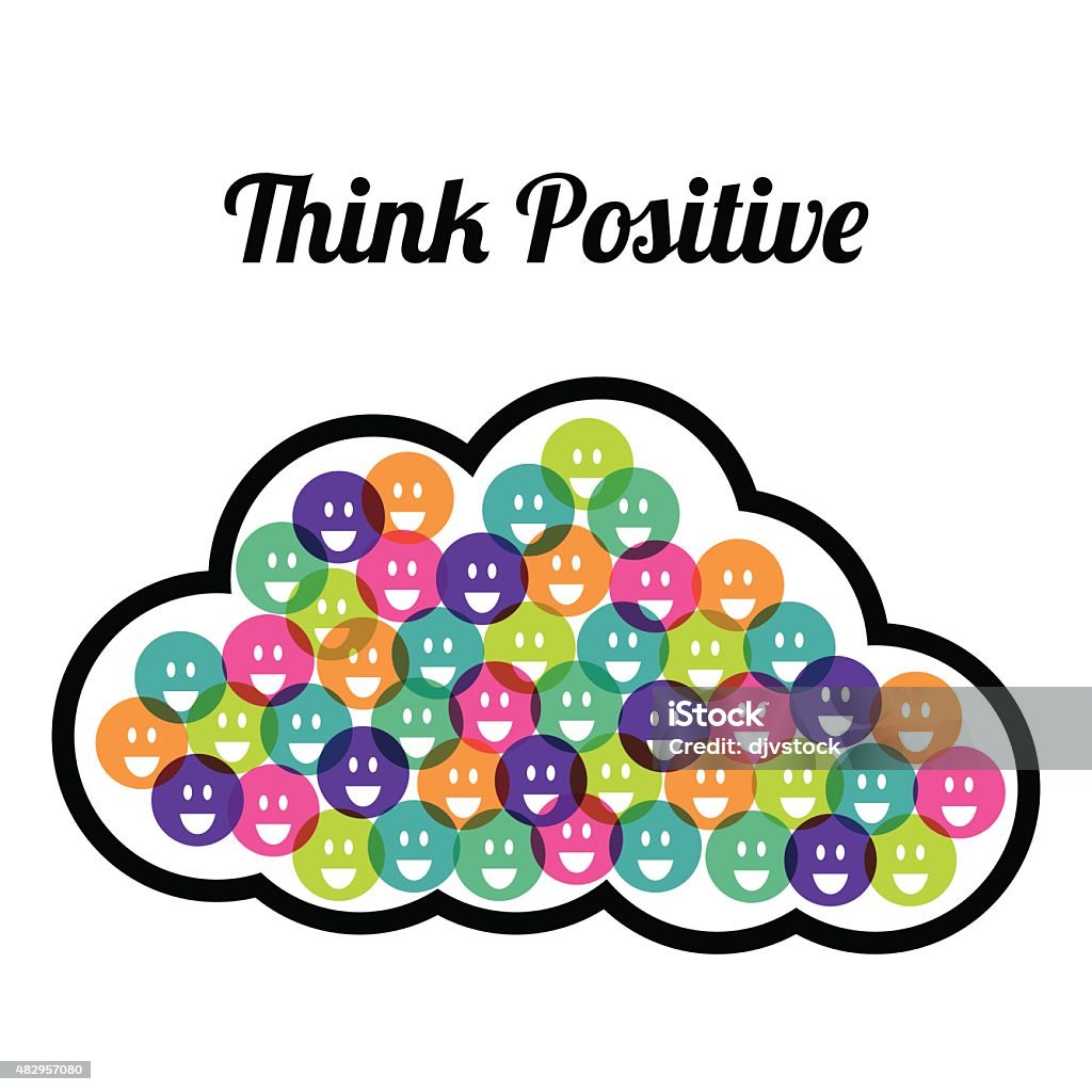 Think Positive Visual Think Positive Design Stock Illustration - Download Image Now - 2015 ...