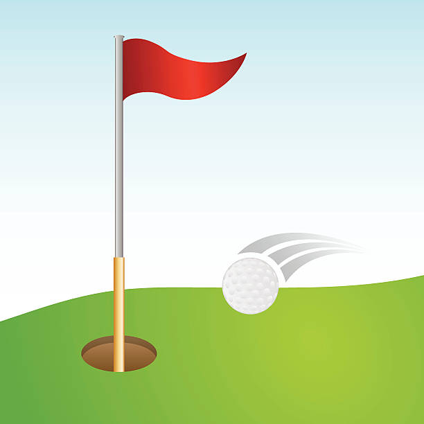 illustrazioni stock, clip art, cartoni animati e icone di tendenza di design sportivo. - golf flag golf flag pennant