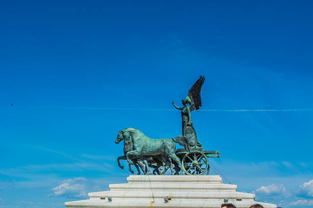 istock Statue at top of Vittorio Emanuele II 482959546