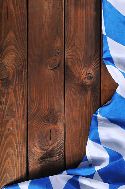 istock Bavarian flag on wooden board 482966912
