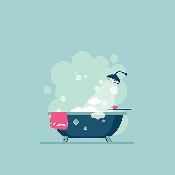 ilustrações de stock, clip art, desenhos animados e ícones de tampa da casa de banho moderno design moderno. tm - bathtub