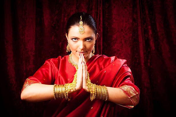 istock young woman wearing bollywood-style sari 482967297