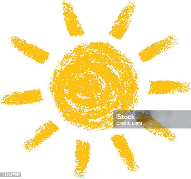 Ilustración de El Sol y más Vectores Libres de Derechos de Sol - Sol, Luz del sol, Lápiz de color