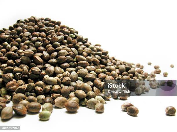 Bunch Of Hemp Seeds Stock Photo - Download Image Now - Cannabis Plant, Seed, Cut Out