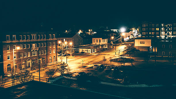 Night in town. Night in town. vicksburg stock pictures, royalty-free photos & images