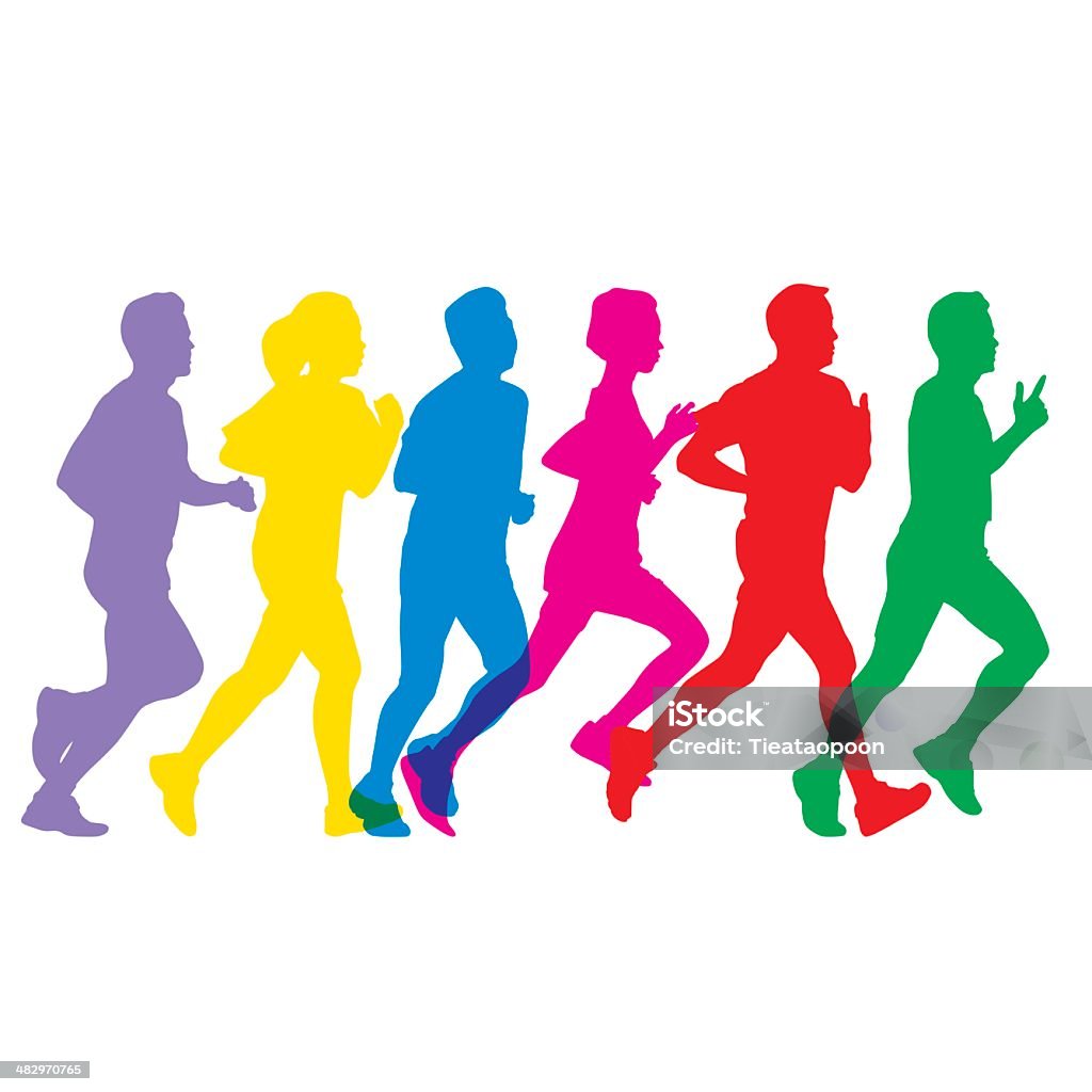 Running Vector Stock Illustration - Download Image Now - Active ...