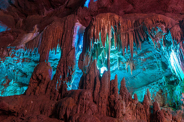 istock Stalactites and stalagmites in cave 482970927