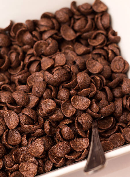 istock Bowl of chocolate flakes with spoon 482971409