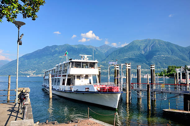 Maggiore lake in Locarno, Ticino Canton, Switzerland
