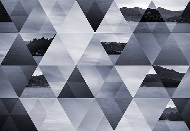 istock Abstract triangle shaped background: Orta lake long exposure landscape 482982488