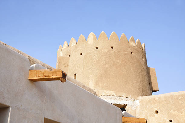 Ancient drain system & Northern tower of Zubarah fort Qatar