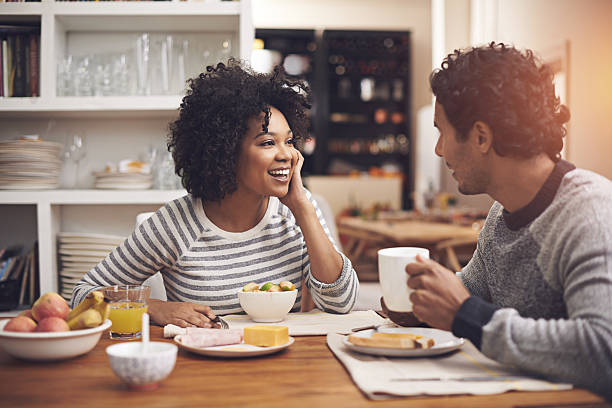 istock Enjoying a leisurely breakfast together 482986624