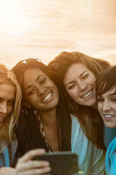 istock Friends together at sunset 482987243