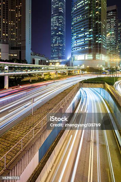 Hong Kong At Night Stock Photo - Download Image Now - Architecture, Asia, Building - Activity