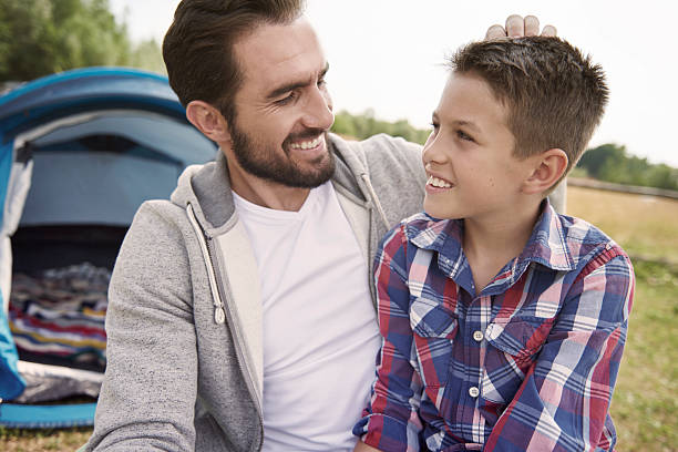 istock Man and his son on camping on weekend 482987820
