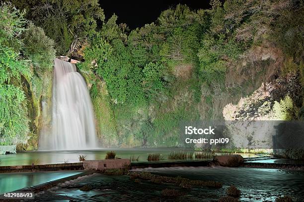 Waterfall Liri Island Stock Photo - Download Image Now - Island, Beauty In Nature, Fog