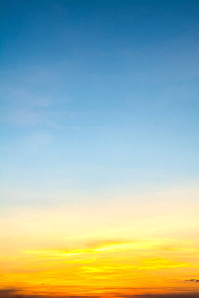 view of sky with clouds in the evening