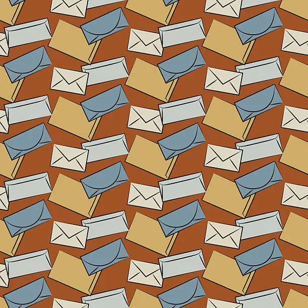 Vector illustration of mails pattern
