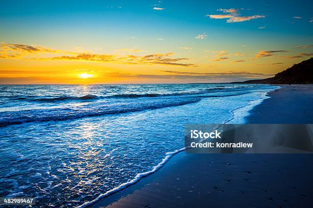 ゴールドのビーチの夕日海の Xxxl Hdr 画像 - リラクゼーションのストックフォトや画像を多数ご用意 - リラクゼーション, 写真, 北