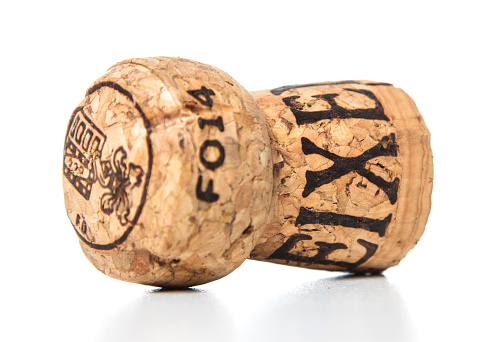 Miami, USA - January 14, 2015: Freixenet Brut Cava bottle cork. Freixenet brand is owned by Freixenet, S.A.