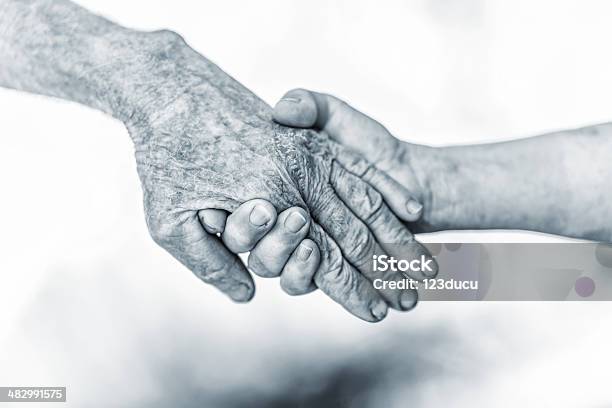 Senior Hands Stock Photo - Download Image Now - 60-69 Years, 70-79 Years, 80-89 Years