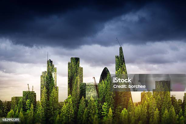 City Of London Stock Photo - Download Image Now - Green Color, City, Environment