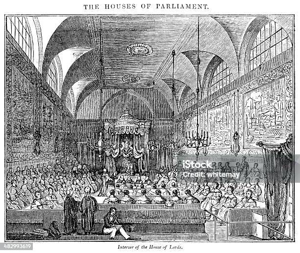Ilustración de Interior De La Cámara De Los Lores De 1833 y más Vectores Libres de Derechos de Centro de conferencias - Centro de conferencias, Siglo XIX, 1830-1839