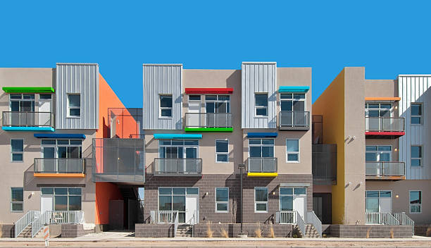 istock Row of Modern Apartments 482994023
