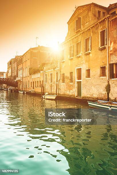 Venice Medieval Canal Lagoon Stock Photo - Download Image Now - Ancient, Balcony, Bridge - Built Structure