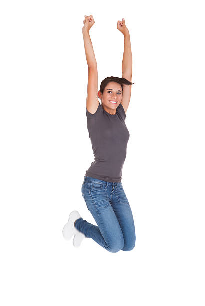 istock Happy Woman With Arm Raised 482994856
