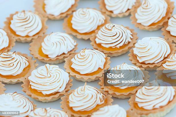 Close Up Of Lemon Meringue Pie Stock Photo - Download Image Now - 2015, Baked, Baked Pastry Item