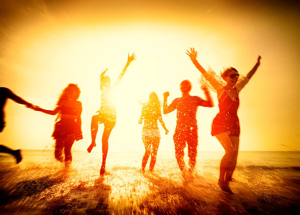 istock Friendship Freedom Beach Summer Holiday Concept 483001256