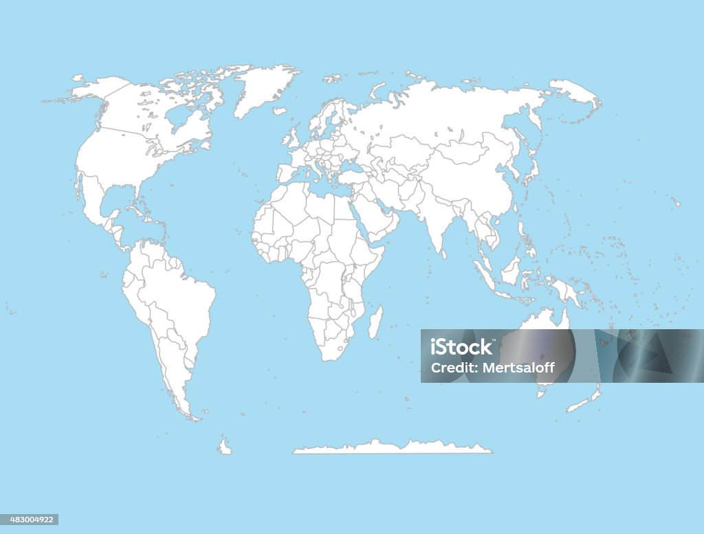 Political Map Of The World Stock Illustration - Download Image Now ...