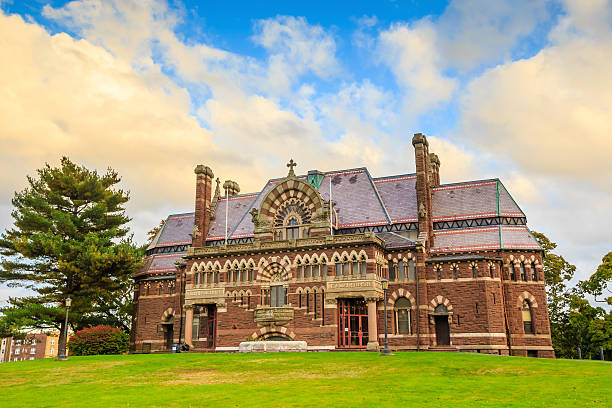 istock Gothic church in New England 483024058
