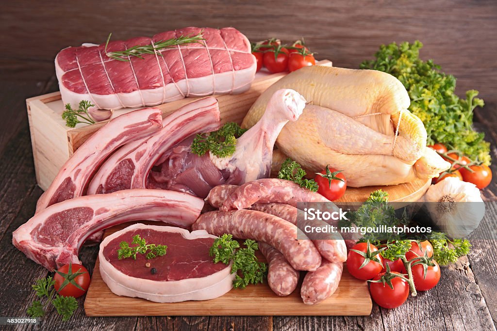 raw meats Meat Stock Photo