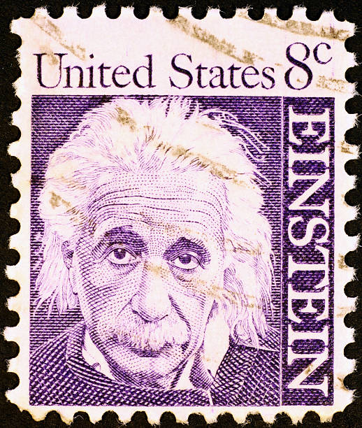 아인슈타인 on 미국입니까 우표 - 알베르트 아인슈타인 뉴스 사진 이미지