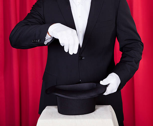 istock Magician In A Black Suit 483037248