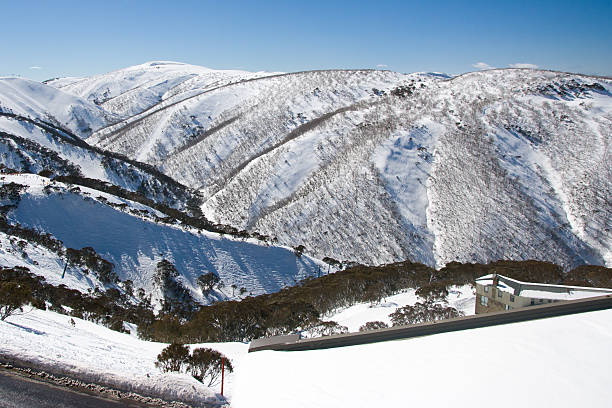 mount hotham en hiver - mt hotham photos et images de collection