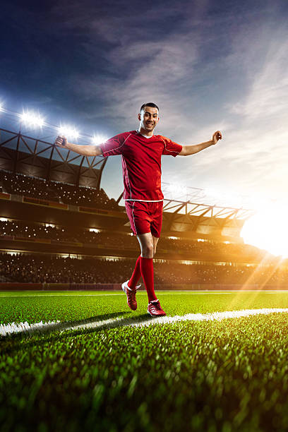 istock Soccer player in action panorama 483041226