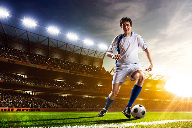 istock Soccer player in action panorama 483041268