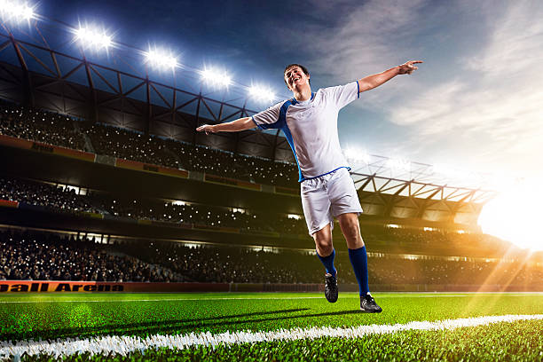 istock Soccer player in action panorama 483041294