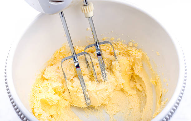 istock Eggs, sugar and butter cream in the mixing bowl. 483041336