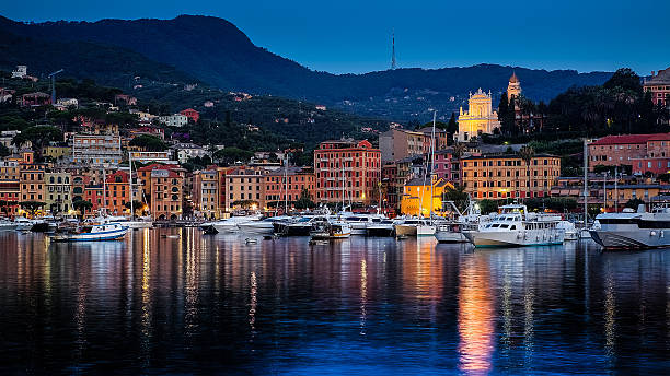 Santa Margherita Ligure Santa Margherita Ligure at Dawn santa margherita ligure italy stock pictures, royalty-free photos & images