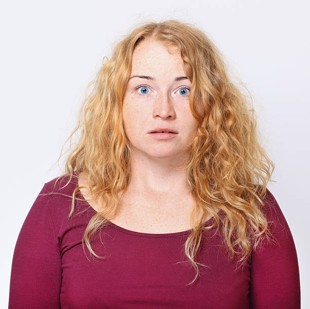 istock Nervous Young Woman Portrait. 483044397