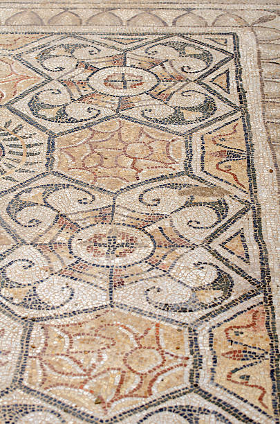 istock Ancient carpet made of stone. 483045079
