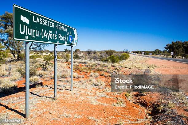 Uluru Road Sign Stock Photo - Download Image Now - Uluru, Australia, Sign